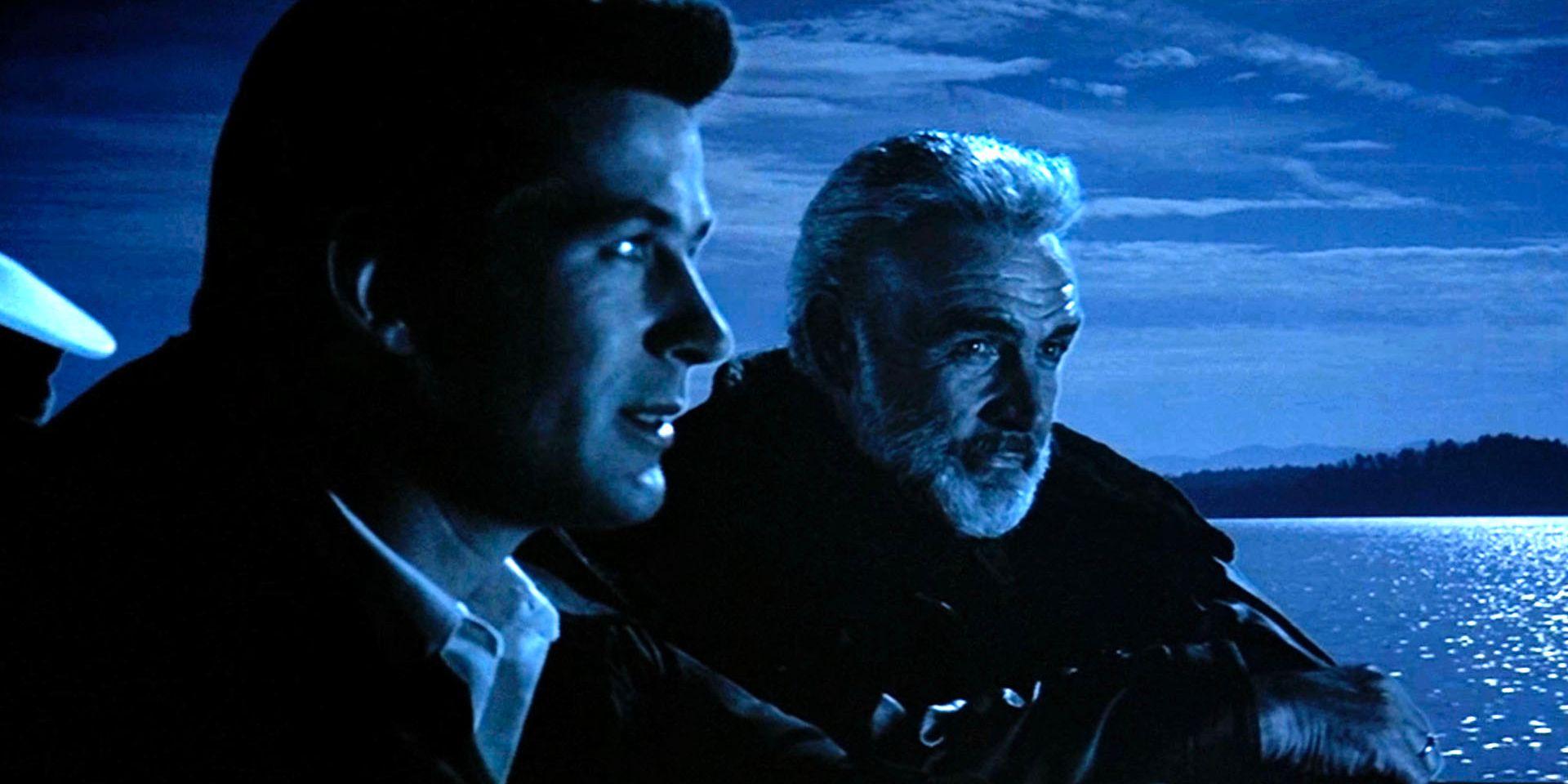 Alec Baldwin and Sean Connery in 'The Hunt For Red October' (1990).