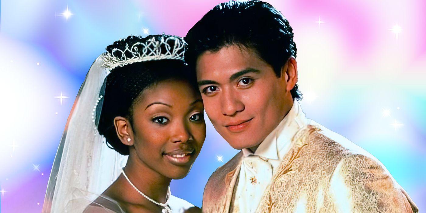 Brandi and Paolo Montalban in a promo image for 1998's Cinderella.