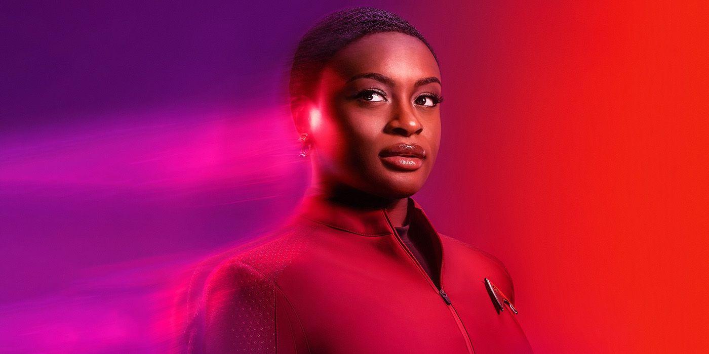 Celia Rose Gooding as Uhura in Star Trek: Strange New Worlds Season 2
