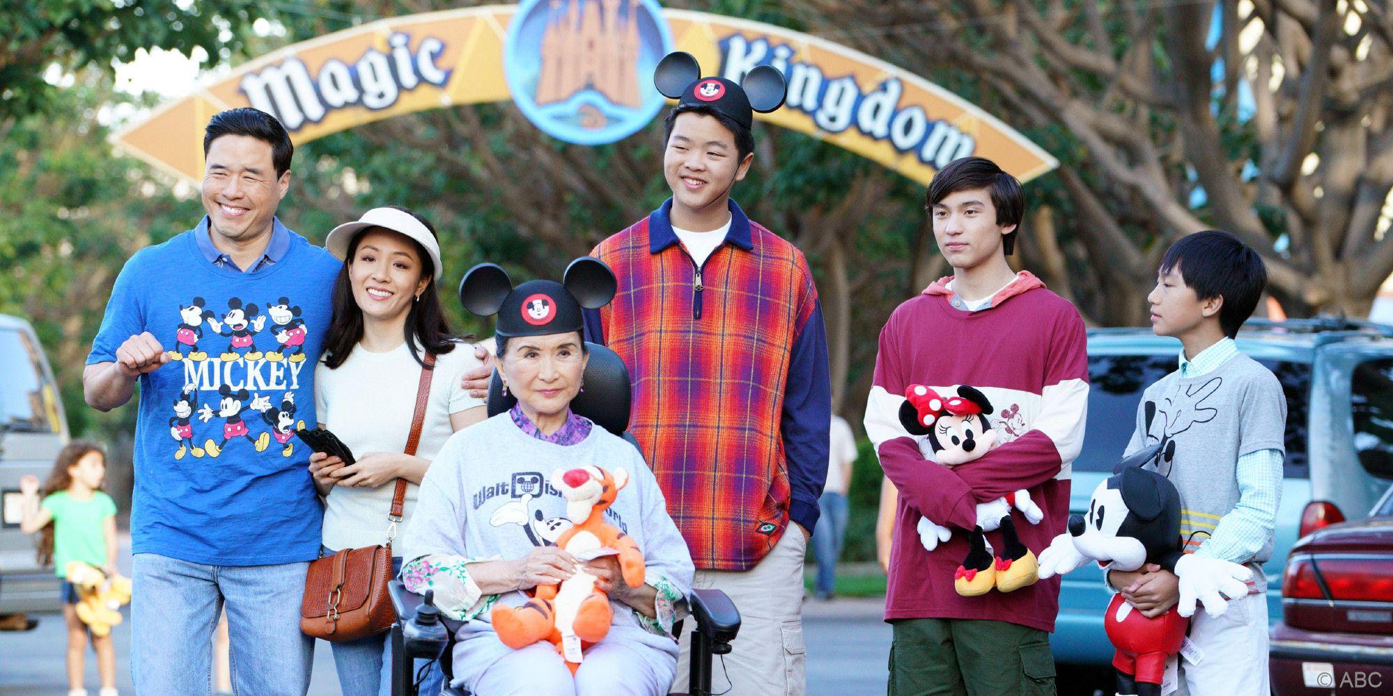 The characters from Fresh off the Boat dressed up at Magic Kingdom.