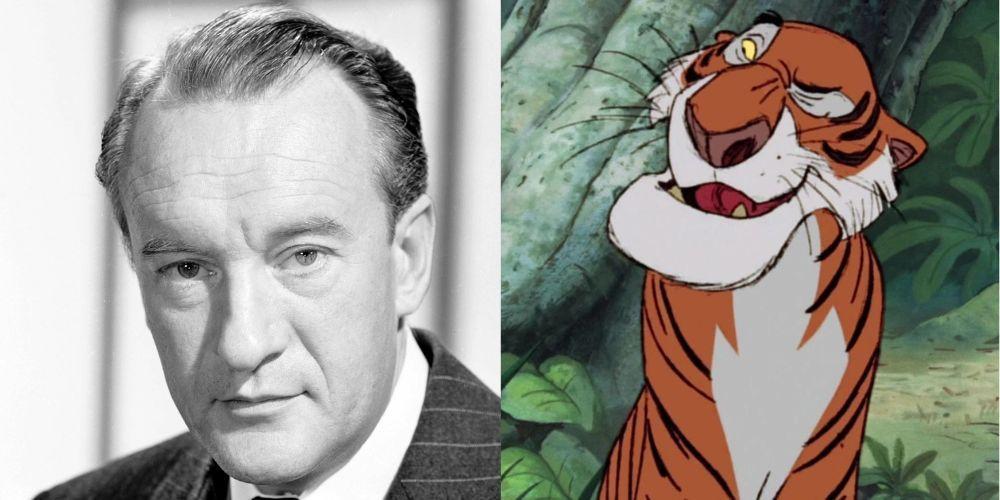 George Sanders and his character Shere Khan from The Jungle Book